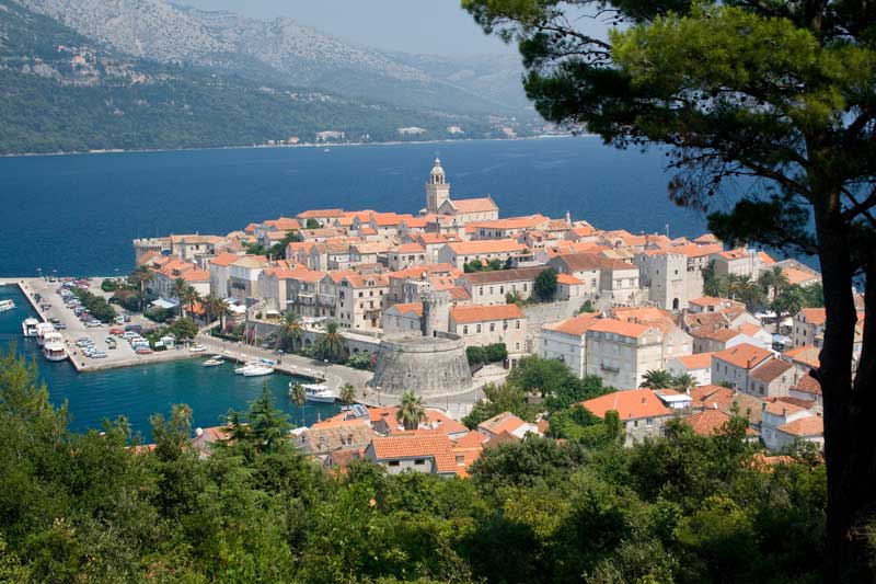 histórica ciudad portuaria Korcula