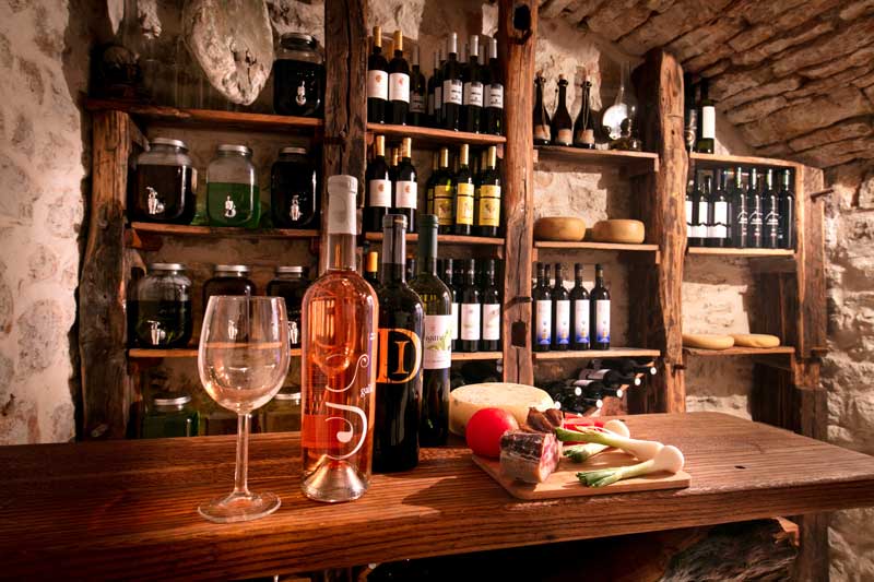 Bodega en Podselje en la isla Vis